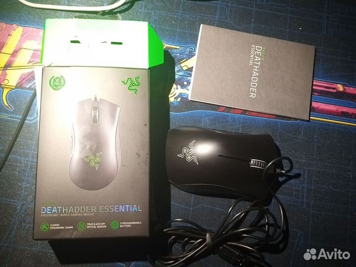 Мышь проводная Razer DeathAdder Essential черный