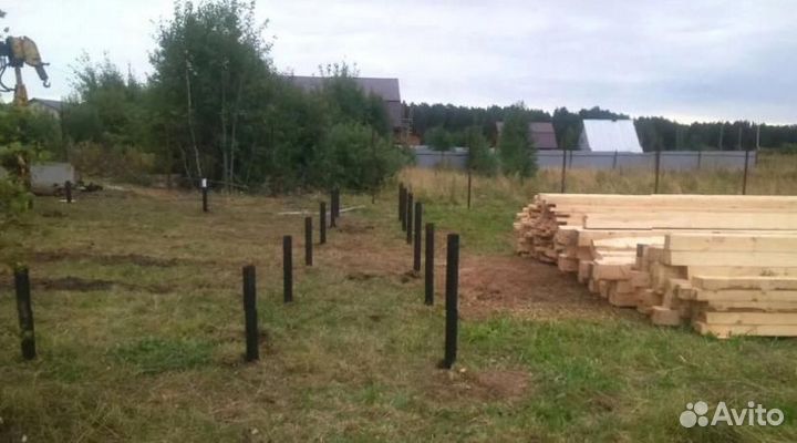Установка винтовых свай