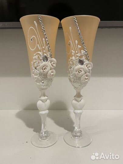 Подарочный набор 2 бокала хрусталь