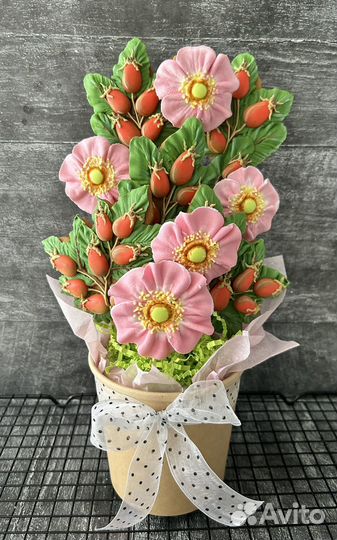 Пряники и букеты на День матери