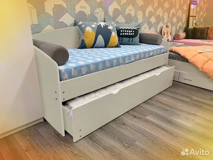 Кровать без мягкой спинки лдсп трансформер для мал