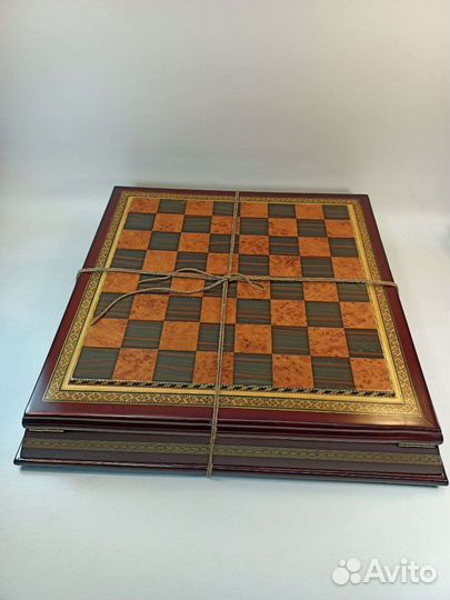 Шахматы Индия Стаунтон мореный дуб в ларце