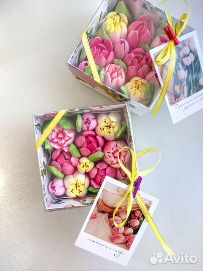 Букет из зефира, сладкий подарок, съедобные цветы