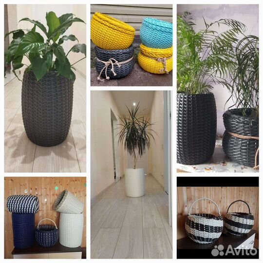 Стильные кашпо для интерьера и сада