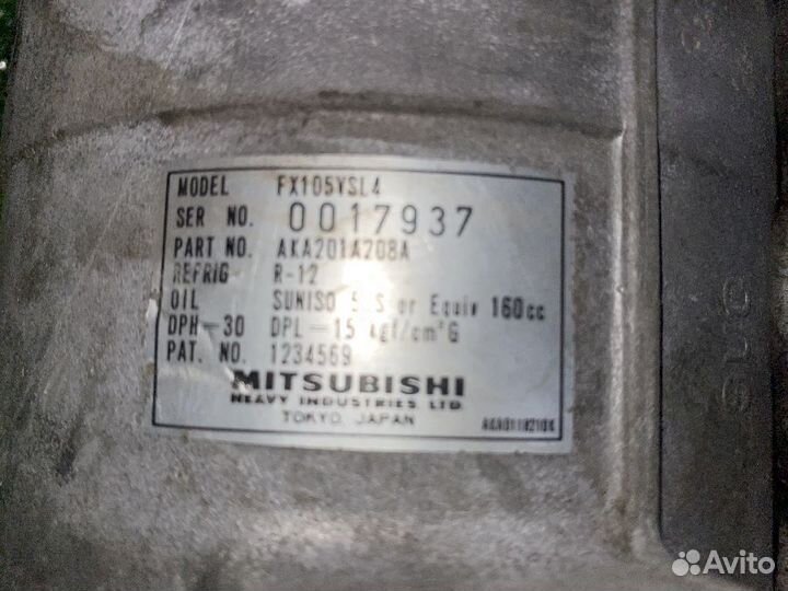 Компрессор кондиционера 4G93 Mitsubishi Galant E53
