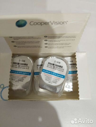 Контактные линзы Biomedics 55 -3 и -2,75 (за 5шт)