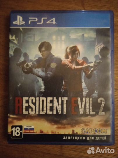 Игра для приставки PS4 resident evil 2 remake