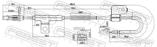 Датчик abs перед лев 22606001 Febest