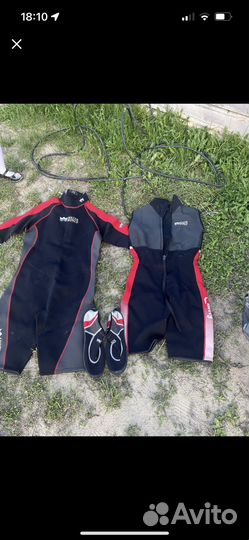 Бабнан для водного транспорта, гидрокостюмы, лыжи