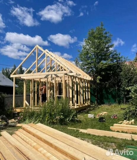 Строительство домов, бань, гаражей, пристроек