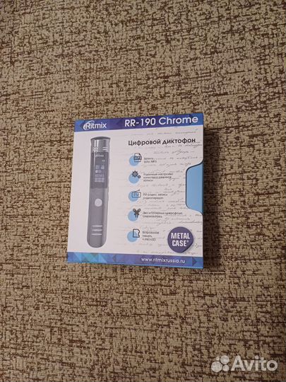 Диктофон ritmix RR-190 chrome