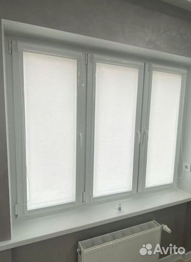 Рулонные шторы в коробе и с направляющими H2183