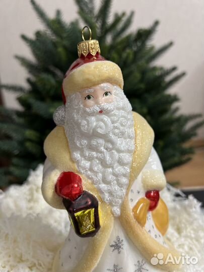 Ёлочная игрушка Дед Мороз с календарем Польша