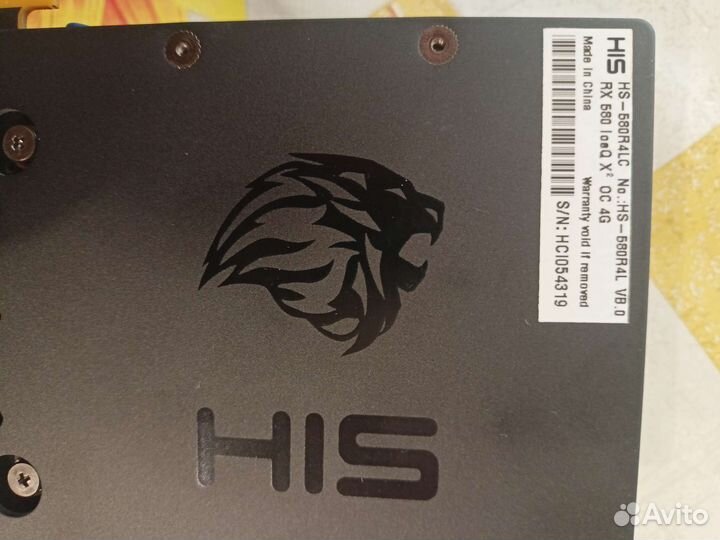 Видеокарта HIS RX 580 4GB