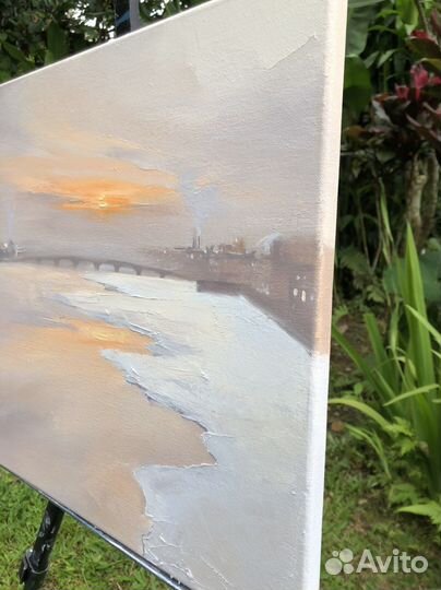 Картина зимний Петербург современная