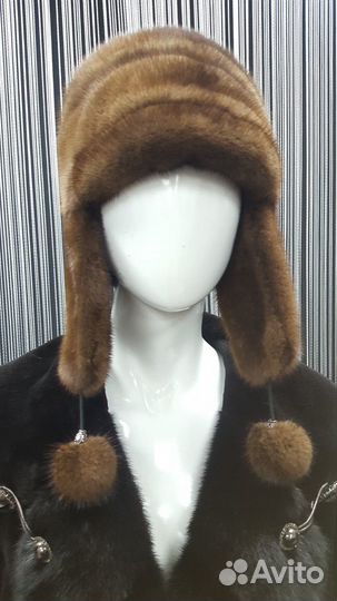 Шапка ушанка норка шн-106