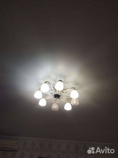 Люстра потолочная большая бу