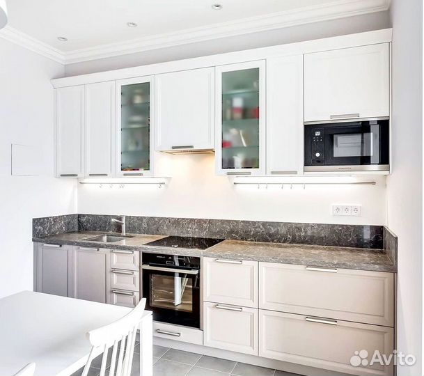 Прямая кухня по размерам заказчика