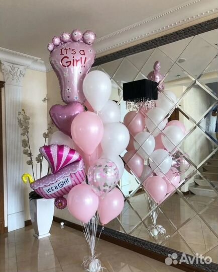 Гелиевые шары на день рождения дочери