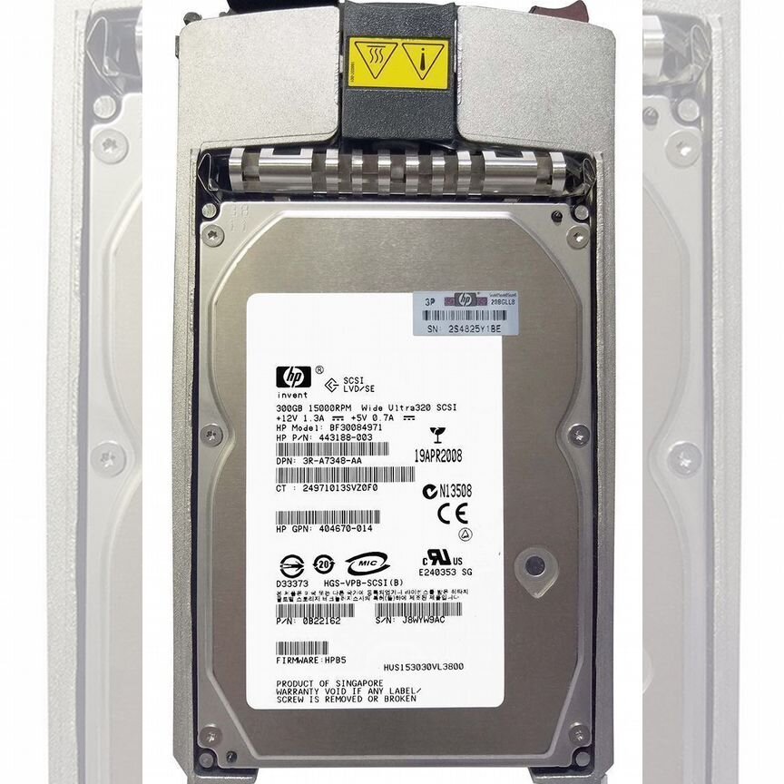 [443188-003] Жесткий Диск Hp Bf30084971 300gb U320scsi 3.5" 443188-003
