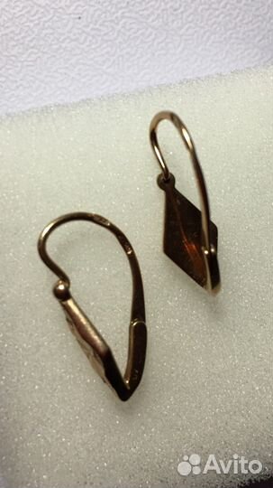 Золотые серьги 583 проба СССР