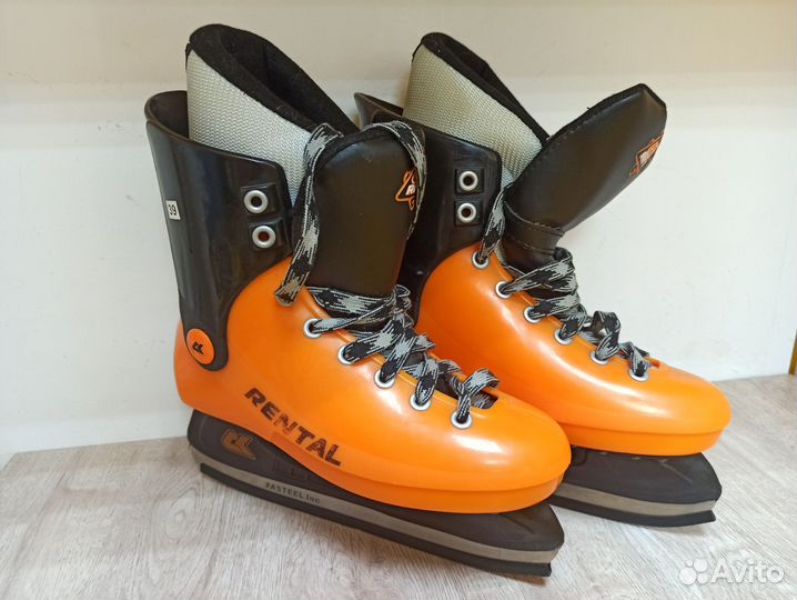 Хоккейные коньки ск Rental RH-1 (р-р 39)(юш21)
