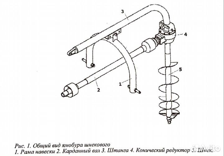 Ямобур Уралец, диаметр бурения 40 см