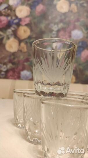 Рюмки стопки хрустальные 12 шт