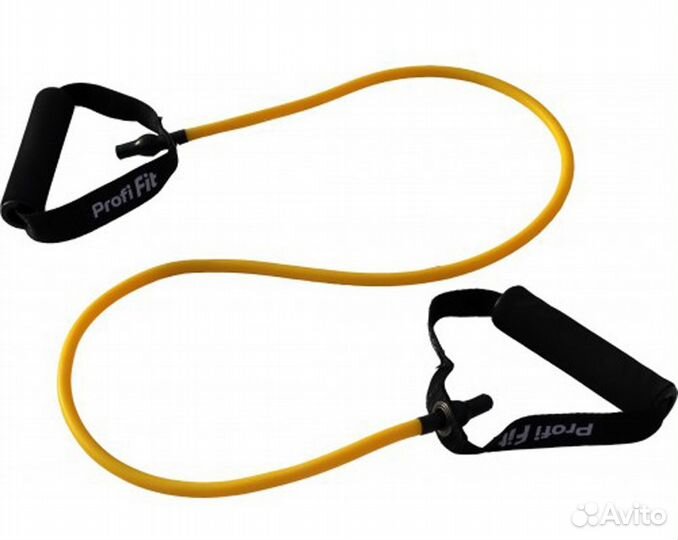 Эспандер трубчатый, цв желтый, нагрузка 3.5 кг