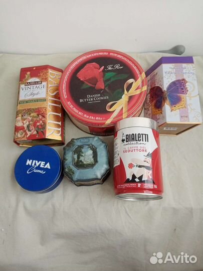 Жестяные банки 6 шт