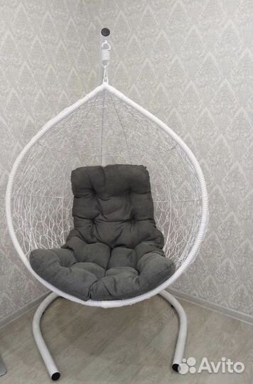 Подвесное кресло кокон капля ротанг