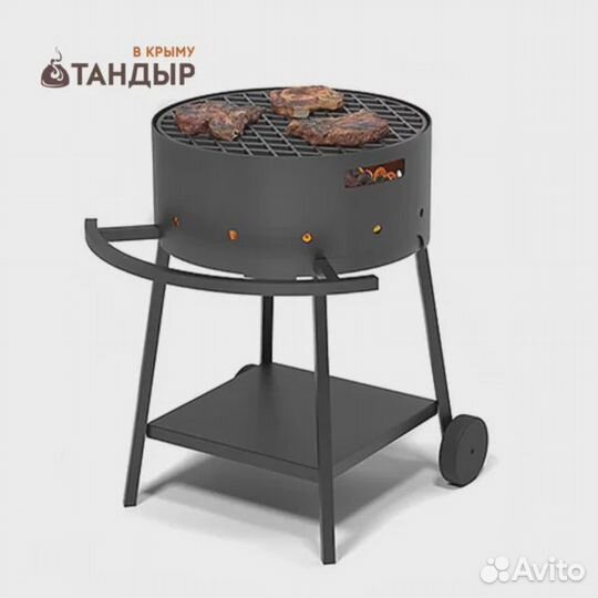 Мангал везувий дачник с чугун решеткой гриль