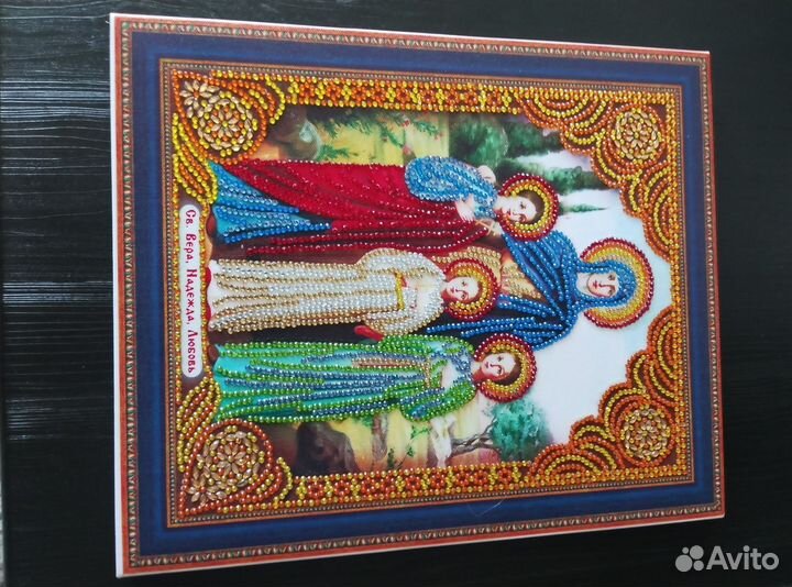 Алмазная мозаика готовая икона