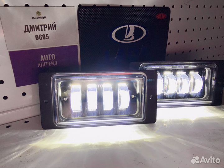 Противотуманки - птф LED ваз 2114 2110 2115 металл
