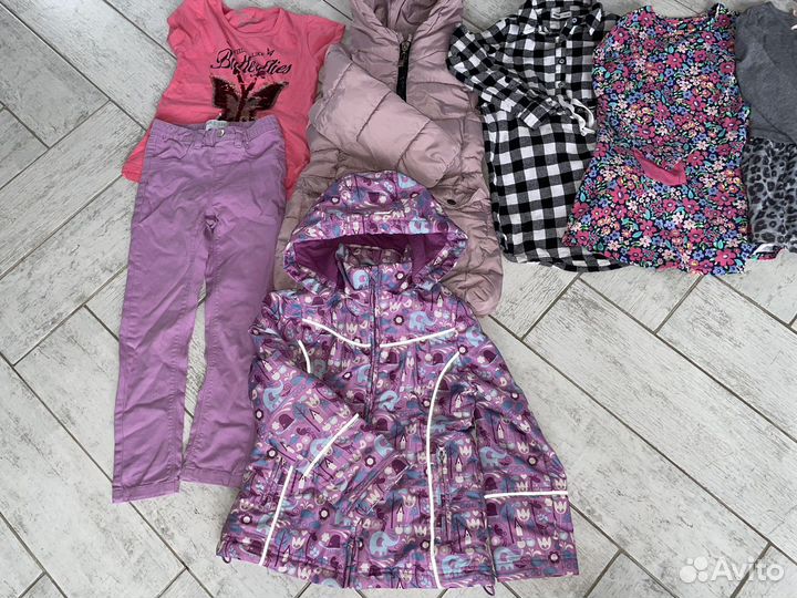 Одежда пакетом на девочку 110 116