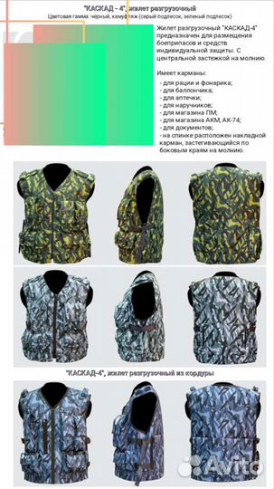 Разгрузочный жилет Каскад-4 разгрузка