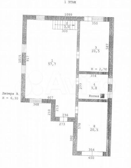 Коттедж 258,7 м² на участке 5,8 сот.