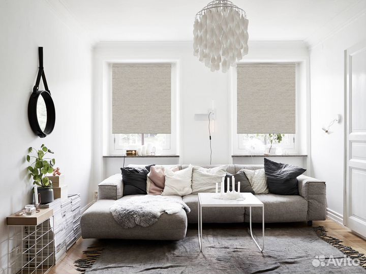 Рулонные шторы в спальню блэкаут