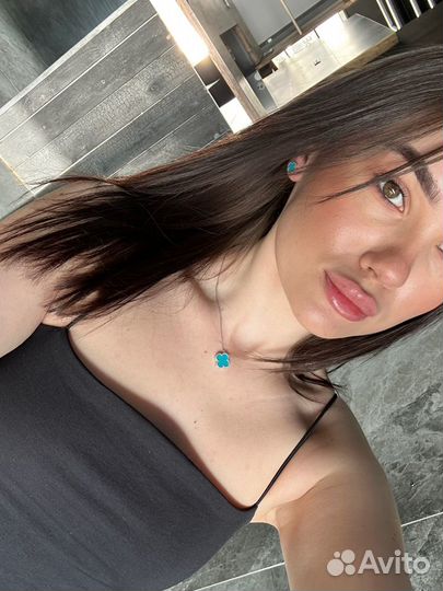 Подвеска Van Cleef бирюза