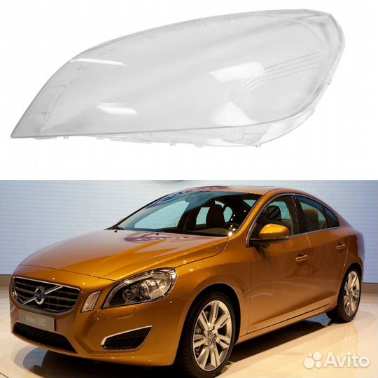 Стекло фары Volvo s60 2010-2013