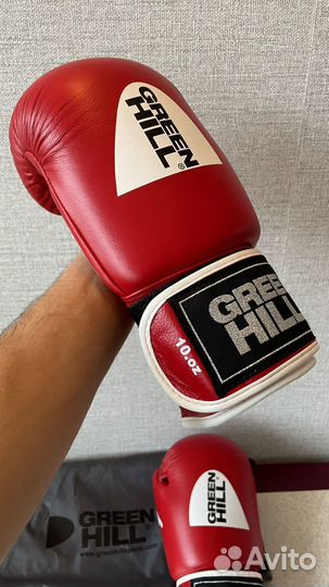Боксерские перчатки green hill
