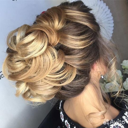 Прически вечерние