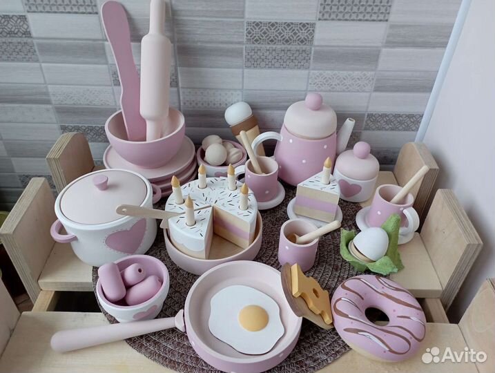 Набор деревянной посуды