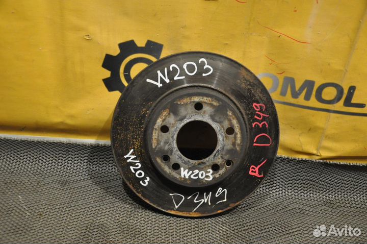 Диск тормозной (передний) mercedes-benz C-class