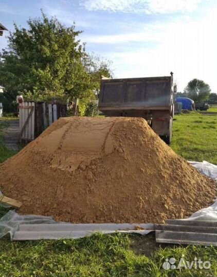 Песок с доставкой, песок карьерный, щебень