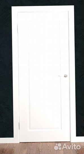Дверь межкомнатная белая эмаль мдф