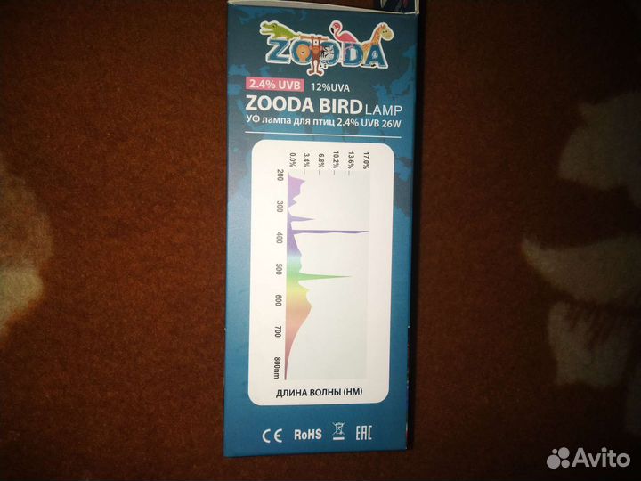 Ультрафиолетовая лампа для птиц