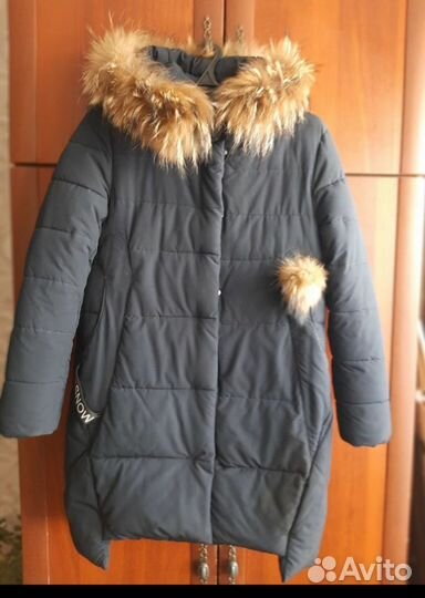 Пальто для девочки зима 152