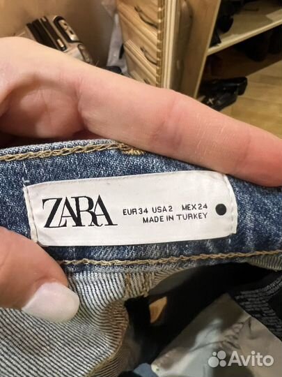 Джинсы zara 34