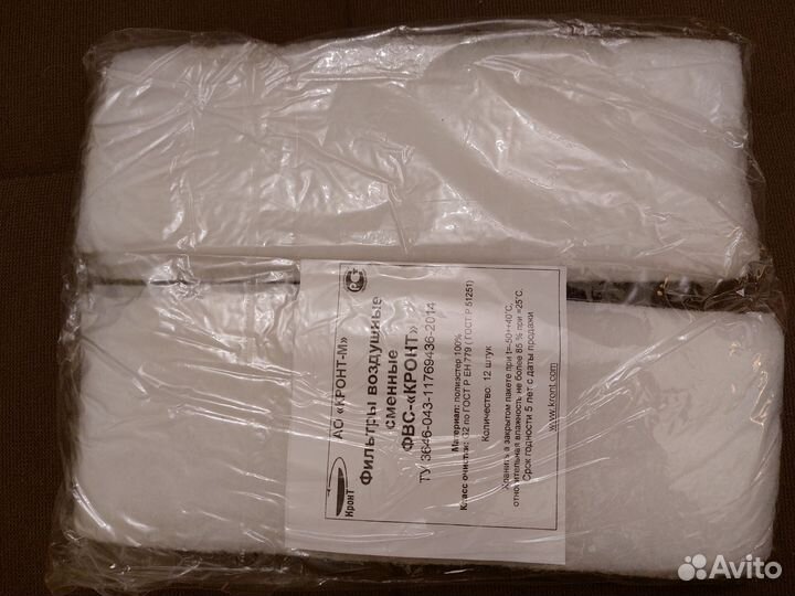 Фильтры воздушные фвс-кронт